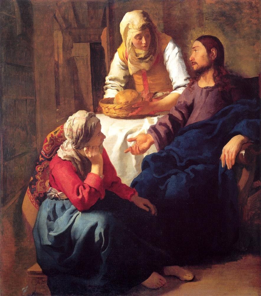 Johannes Vermeer Christ in the House of Mary and Martha